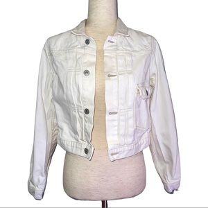Citizens of Humanity Cropped White Jacket with adjustable waist S